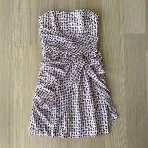 Club Monaco strapless silk dress